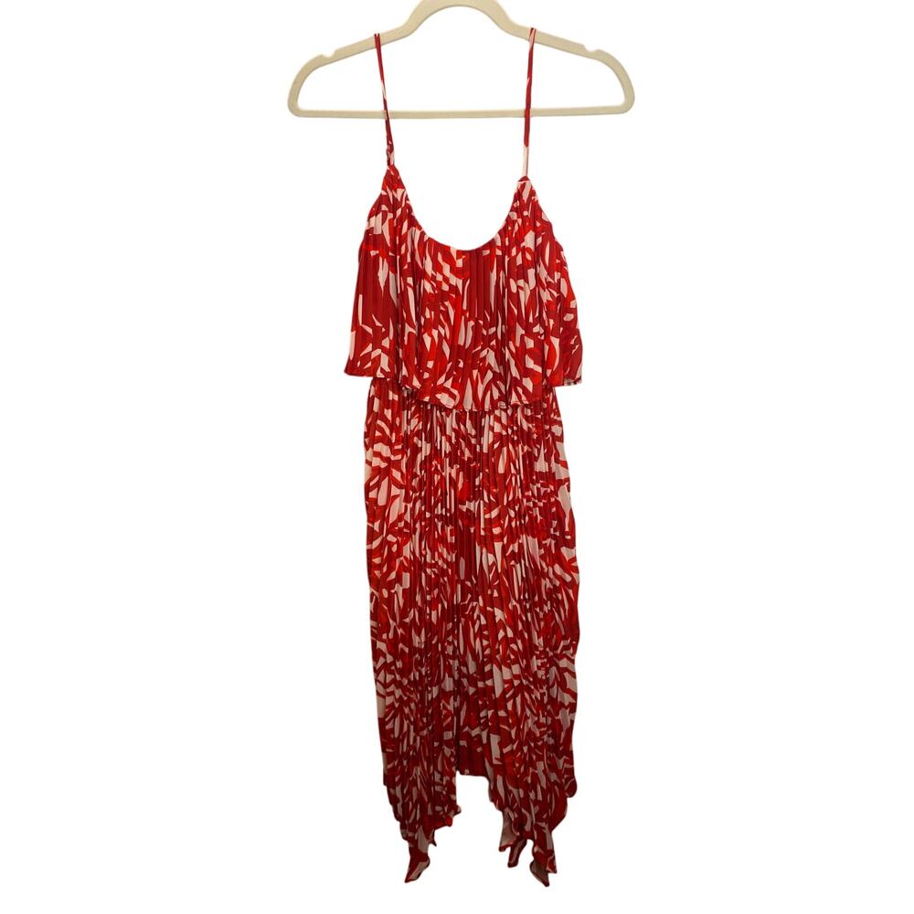 Red White Sexy Flowy Akira Summer Dancing Dress Medium